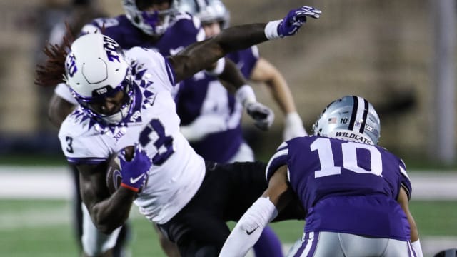 TCU wide receiver Savion Williams against Kansas State